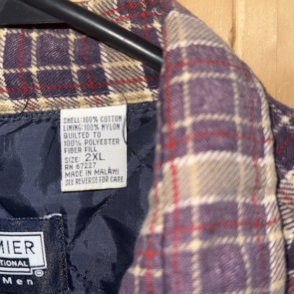 Vintage Premier Quilted- Brown and Cream Flannel Shacket - Picture 3 of 6